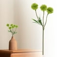 thumbnail image 2 of Artificial Dandelion Bouquet, Ongmies Artificial Dandelion Bouquet – Faux Chrysanthemum Flowers for Home & Wedding Decor, 1 Bunch of Simulated 3 Dandelions, 2 of 9