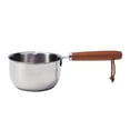 thumbnail image 4 of Mosiee Casserole Multifonctionnelle en Acier Inoxydable Petite Casserole Chauffe-Beurre Fond Plat, 4 of 9