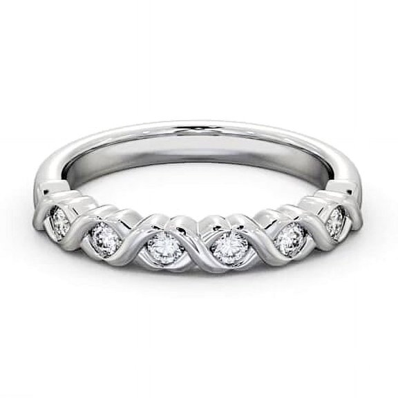 Vivid Jewel 14k White Gold Plated Diamond Ring - 0.8 Ct VVS1/D Round Cut Lab Created Simulated Diamond Ring - Dainty Engagement Wedding Diamond Rings for Women's - Simple Diamond Ring for Her