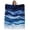 Blue, variant on Navy Blue Ombre Throw Blanket, Flannel Fleece Blanket with Striped Design for Couch, Modern Moire Abstract Art Luxury Soft Breathable All Season Plush Blankets for Sofa Office Bed 50"x60"