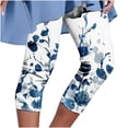 thumbnail image 2 of Snoarin Capris d'Été Grande Taille pour Femmes Pantalons Courts Imprimés Taille Élastique Décontractée pour Femmes en Solde, 2 of 5