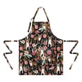thumbnail image 2 of Boston Terrier Dog with Pioneer Flower Apron-Garden Aprons for Women with Pockets-Cotton Linen Waterproof Kitchen Cooking Gardening Aprons Adjustable for Kitchen,Cooking,BBQ and Salon 33x27 Inch, 2 of 7