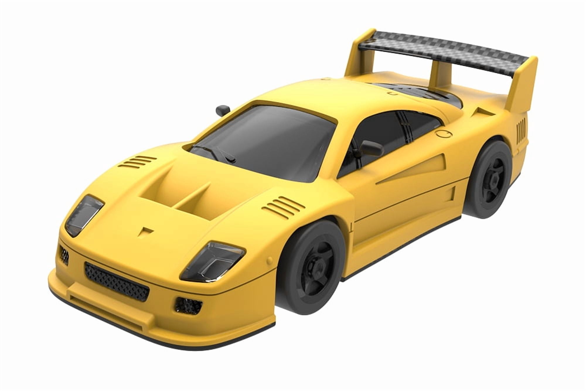 S100 1:76 Scale Mini RC Car, 2.4GHz Remote Control Car with LCD Screen, High Speed & Fast Charging, Portable Desktop Racing Vehicle for Adults