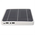 thumbnail image 1 of Kit de Panel Solar Resistente Al Agua, Cargador Solar Portátil de 20 W con 2 USB para Exteriores, Alimentado por Batería para Acampar con Estante de Montaje, 1 of 5