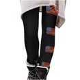 thumbnail image 3 of GaThRRgYP 50% Off Clear!Women Girls Leggings Skinny Independence Day,Leggings for Women Plus Size summer fall Womens Fashion Independence Day Print Leggings with Yoga Sport Elastic Pants Black XXL, 3 of 5