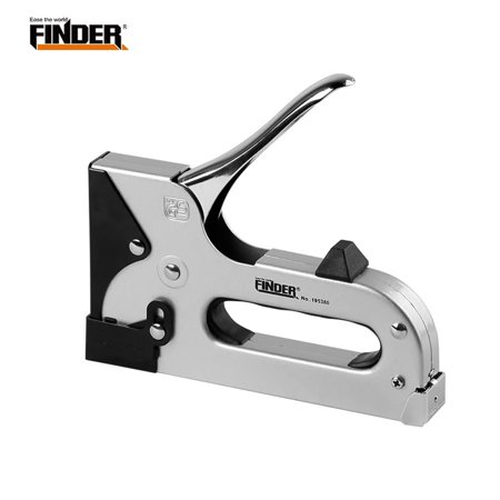 Heavy Duty Manual Staple Gun Door-Type Nail Stapler Nailer Tacker Tool with 1000 Pcs Staples for Decoration Carpentry Furniture Wood