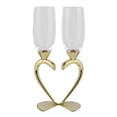 thumbnail image 3 of Novedad Bebidas Copa Copas de vidrio en forma de corazón para Hotel Barbacoas Fiestas Piscina Vacaciones Regalos de vacaciones Dorado, 3 of 8