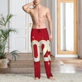 thumbnail image 2 of Naloa Happy New 2025 Year Pajama Pants Men, PJ Bottoms, Sleep & Lounge Pants-XX-Large, 2 of 6