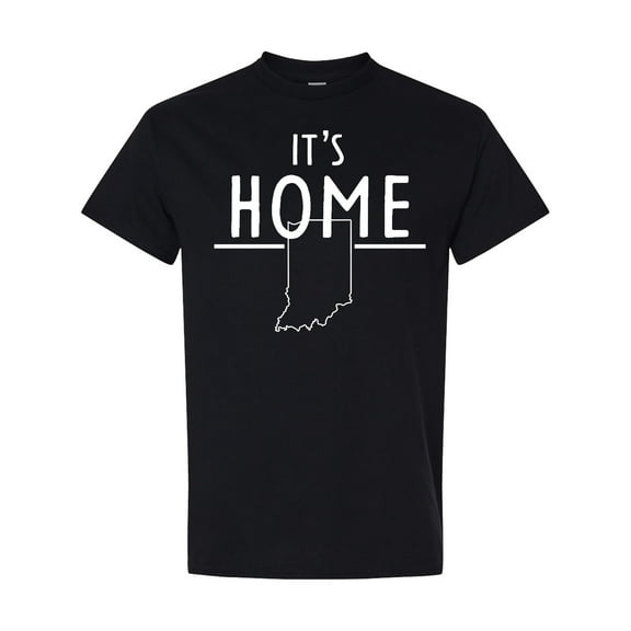 Inktastic It's Home State of Indiana Outline T-Shirt
