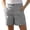 Gray, variant on Hight Weasit Gym Shorts Summer Twill Shorts for Women, Casual Straight Leg Short Pants with Pockets, Summer Loose Versatile Bottoms Daily Wear Light Blue M