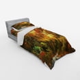 thumbnail image 2 of Ambesonne Scenery Bedding Set 3 Pcs, Autmn Leaf Tree Forest, Twin XL, Orange Yellow, 2 of 2