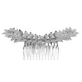 thumbnail image 1 of Wedding Leaves Metal Hair Comb Slide Clip Findings Bridal Hair Jewelry, 1 of 7