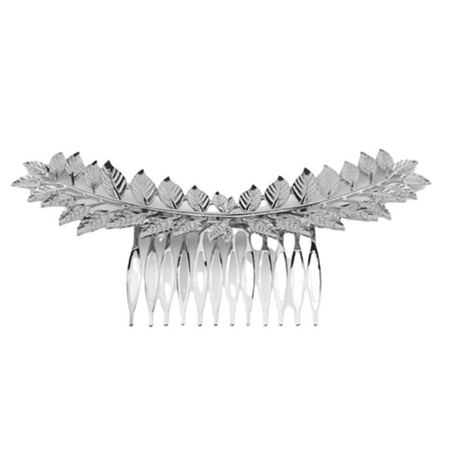 Wedding Leaves Metal Hair Comb Slide Clip Findings Bridal Hair Jewelry