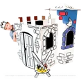 thumbnail image 1 of Castillo Armable para Decorar Piedra Papel o Tijeras CASTILLO REAL, 1 of 4