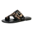 thumbnail image 1 of DAFEI Women's Thin Soled Flip Flop Slip Sandals with Straps Solid Color Casual ., 1 of 8