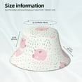 thumbnail image 6 of Bingfone Cute Pigs Bucket Hat For Men Women,Packable Reversible Printed Sun Hats,Fisherman Outdoor Travel Hiking Beach Caps, 6 of 9