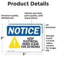 thumbnail image 2 of (2 Pack) Keep Electrical Panel Clear Sign, 2 of 7