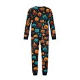 thumbnail image 5 of Matching Family Halloween Pajamas Set - 2026 Cute Ghost & Pumpkin Print Two-Piece Sleepwear Pjs - Family Matching Pajamas Soft Holiday Jumpsuit Loungewear for Family, 5 of 6