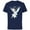 Navy, variant on Tinker Bell Sitting - Short Sleeve Cotton T-Shirt for Adults- Customized-Royal Heather