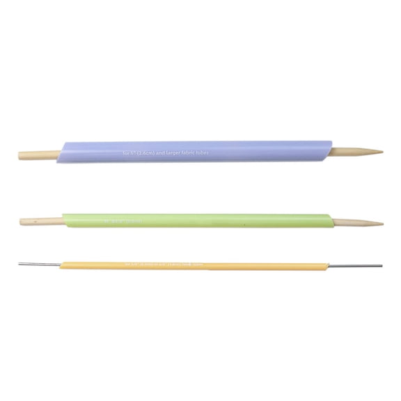 Fabric Tube Turners Set,3 Count,Convenient Sewing Tool for Scrunchies Professional Sewing Collection Assorted Size