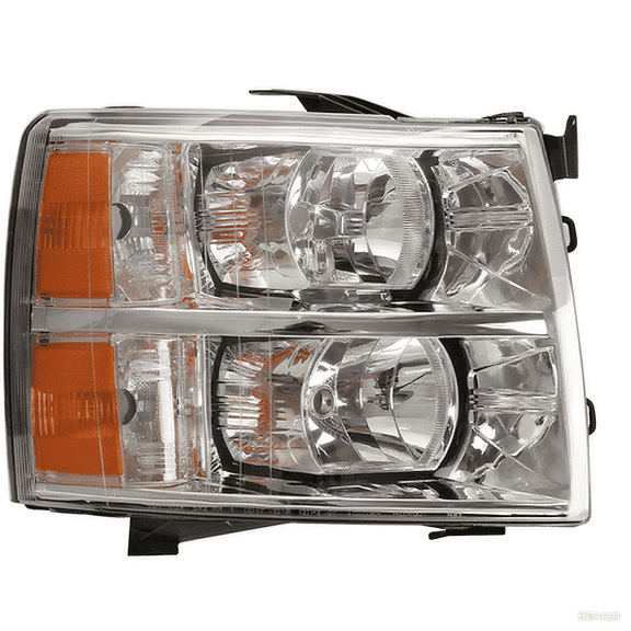 HOUGEET Fit for 2007-2013 Chevy Silverado 1500 2500 HD Chrome Housing Headlights Left