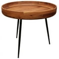 thumbnail image 4 of Benedict Jay Solid Wood Round Side Table in Natural Finish, 4 of 6