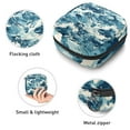 thumbnail image 3 of Ocean Waves Sanitary Napkin Storage Bag, Zipper Menstrual Cup Pouch Feminine Menstruation First Period Pads Holder for Girls Women Ladies, 3 of 6