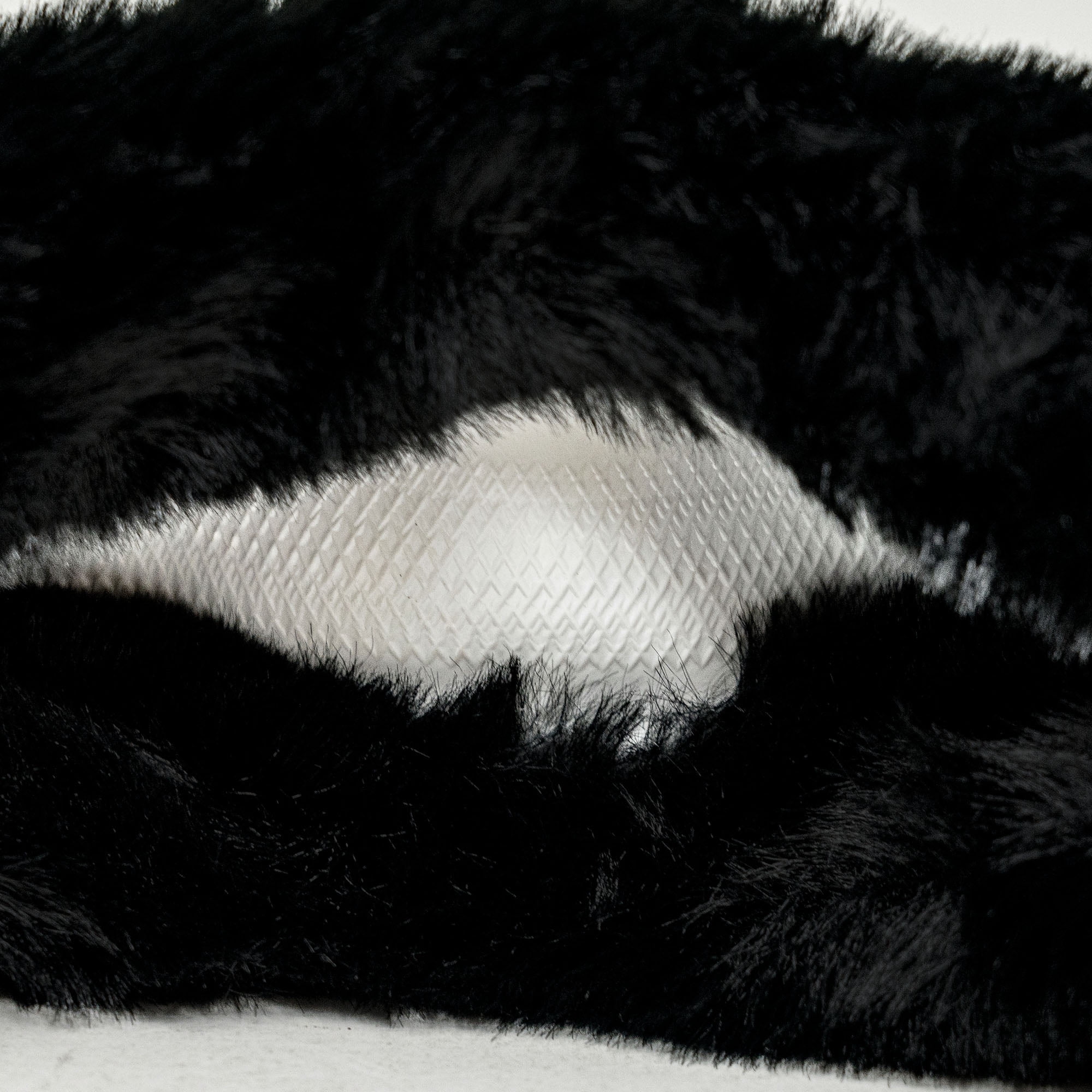 Alpena Black Plush Comfort Universal Fit Furry Steering Wheel Cover for 14" to 15" Diameter Steering Wheels