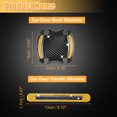 thumbnail image 3 of Unique Bargains 10Pcs Car Door Handle Protector Carbon Fiber Reflective Sticker Protective Film Decals Yellow, 3 of 7
