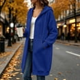 thumbnail image 4 of NominalSnug Women's Zip Up Hoodies Oversized Fleece Long Tunic Sweatshirts Casual Long Sleeve 2026 Fall Hoodie Jacket Coat, 4 of 8