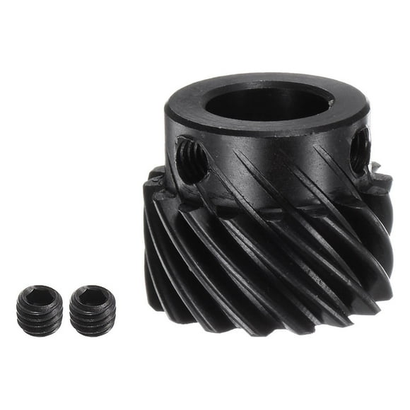 Unique Bargains Helical Gear 12mm Aperture 16T 1 Mod Hardened Steel Motor Gear, Left Direction