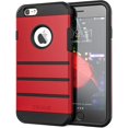 thumbnail image 1 of Étui iPhone 6S, Étui iPhone 6, Étui Série Protection Forte IBAOLEA pour IBAOLEA iPhone 6 6S (4,7 Pouces) - Noir Rouge - Logo, 1 of 7