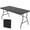Black, variant on Yardgrace 5ft Portable Folding Table, Plastic Foldable Camping Table with Built-in Handle, Indoor & Outdoor Use for Picnic Party Dining, Black