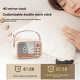 thumbnail image 2 of Alarm Clock Bluetooth 5.0 Speaker Support TF Card U Disk AUX 3D Sound Balance Diffusion Type Alarm Clock Speaker B, 2 of 5