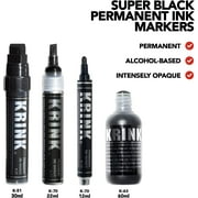 Krink Super Black Permanent Ink Markers - Set of 4
