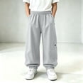 thumbnail image 2 of Youth Boys' Sweatpants 5-15 Years - Soft Jogger Pants with Pockets, Elastic Waist Baggy Pants for Kids School Sports, 2 of 6