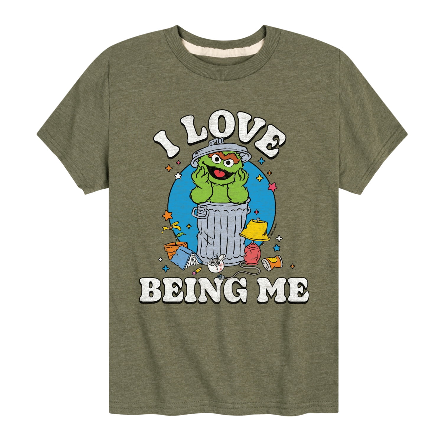 Sesame Street - I Love Being Me Oscar Short Sleeve Graphic T-Shirt