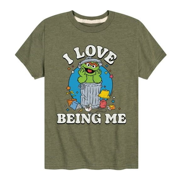 Sesame Street - I Love Being Me Oscar - Toddler and Youth Short Sleeve Graphic T-Shirt