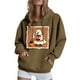 thumbnail image 2 of Sudadera con capucha de manga larga para mujer, informal, con capucha, para exteriores y chaquetas, ropa deportiva de moda para mujer, con capucha y ropa de invierno, sudadera con capucha de manga lar, 2 of 6