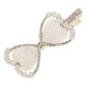 thumbnail image 2 of Glitter Rhinestone Hairpin Heart Bow Clip Zinc Alloy Material Durable No Fading For Girls Teens 7X3X1.6CM 1Set, 2 of 3