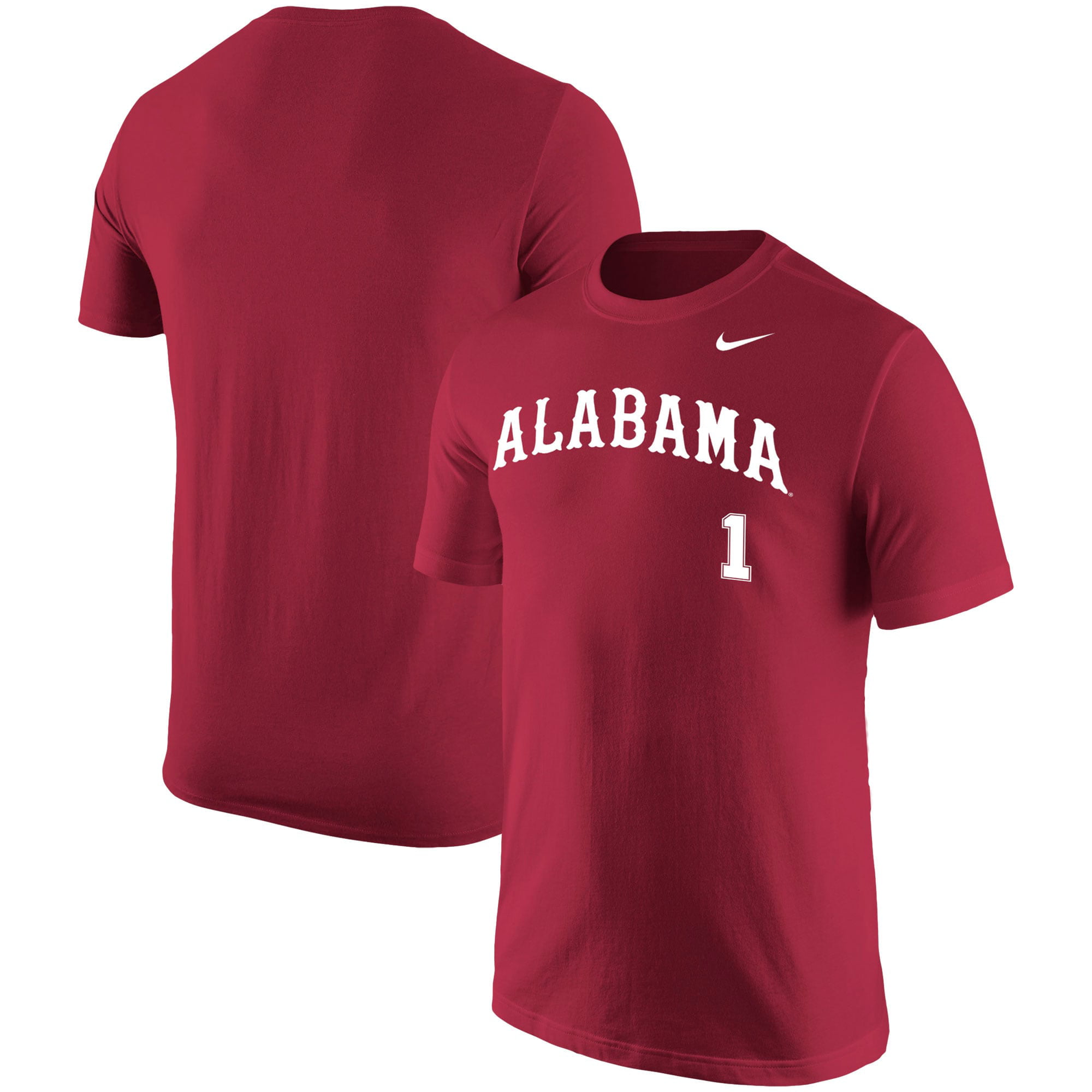 Alabama Crimson Tide Nike Replica Baseball T-Shirt - Crimson - Walmart ...