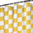 thumbnail image 3 of Yellow White Checkerboard Checkered Pattern Shower Curtain 36"x72" ,Bathroom Decorative Shower Curtains Set with 12 Hooks,Modern Waterproof Washable Shower Curtain, 3 of 6