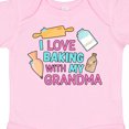 thumbnail image 4 of Inktastic I Love Baking with My Grandma Girls Baby Bodysuit, 4 of 5