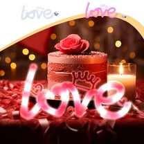 Valentine's Day Small Night Lamp Decoration,LED Color Love Shaped Neon Signs Night Lights,USB Battery Operated Night Lamps Art Wall Decoration Table Lights for Valentines Day Wedding Decor