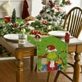thumbnail image 2 of Christmas Table Runner Christmas Table Runner Christmas Table Cover New Year Winter Xmas Decor Green Elf Christmas Decorations for Home Party Table, 2 of 6