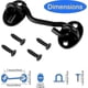 thumbnail image 2 of 2 Pack Cabin Hooks Latch Hooks Black Stainless Steel Hooks with Oil Latch and Bolt for Barn Door, Bathroom, Window, Sliding Door Lock - Miao, 2 of 4