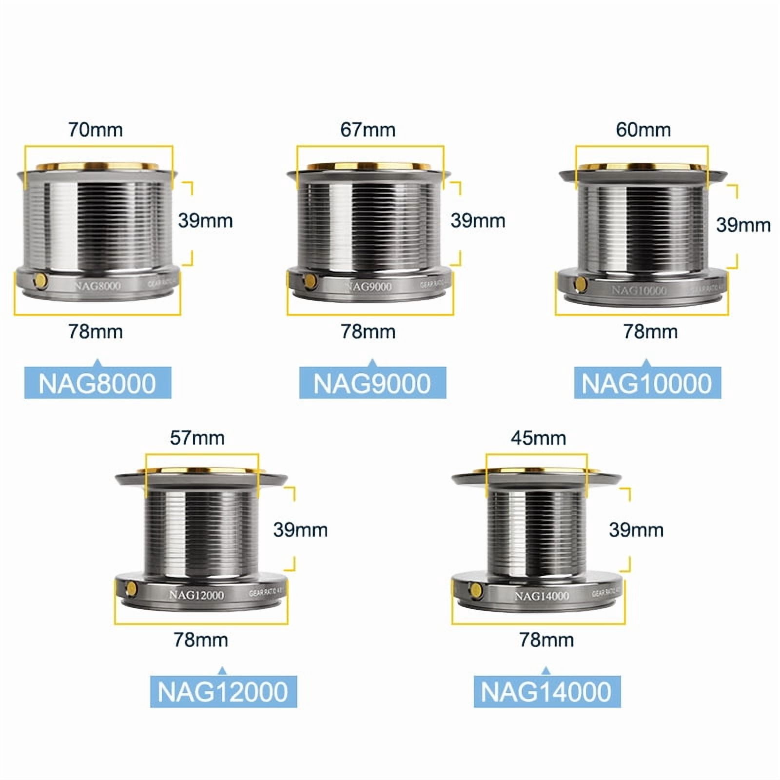 Stainless Steel Bearing Spinning Fishing Reel 8000 9000 10000 12000 14000 25KG Powerful Reel Saltwater Fresh Water Drag
