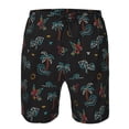 thumbnail image 4 of Kdxio Hawaiian Style Pattern Mens Casual Shorts - Drawstring Summer Beach Sports Shorts for Men, 4 of 9
