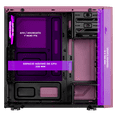 thumbnail image 3 of Gabinete Gamer XTREME PC GAMING D.VA Edition Media Torre ATX 600W 4 Fan Cristal Templado RGB Rosa, 3 of 6