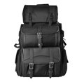 thumbnail image 1 of Motorcycle Sissy Bar Bag - Weather Proof Black Motorcycle Luggage Bag with Multiple Storage Compartments, Adjustable Mounting Rig, Removable Rain Cover, 1 of 4
